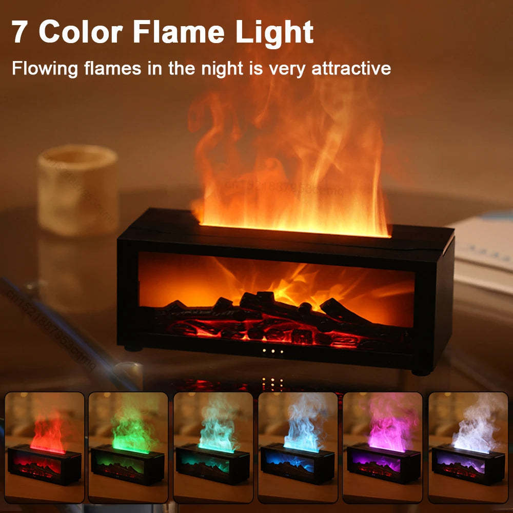 3D Flame Essential Oil Diffuser & Humidifier