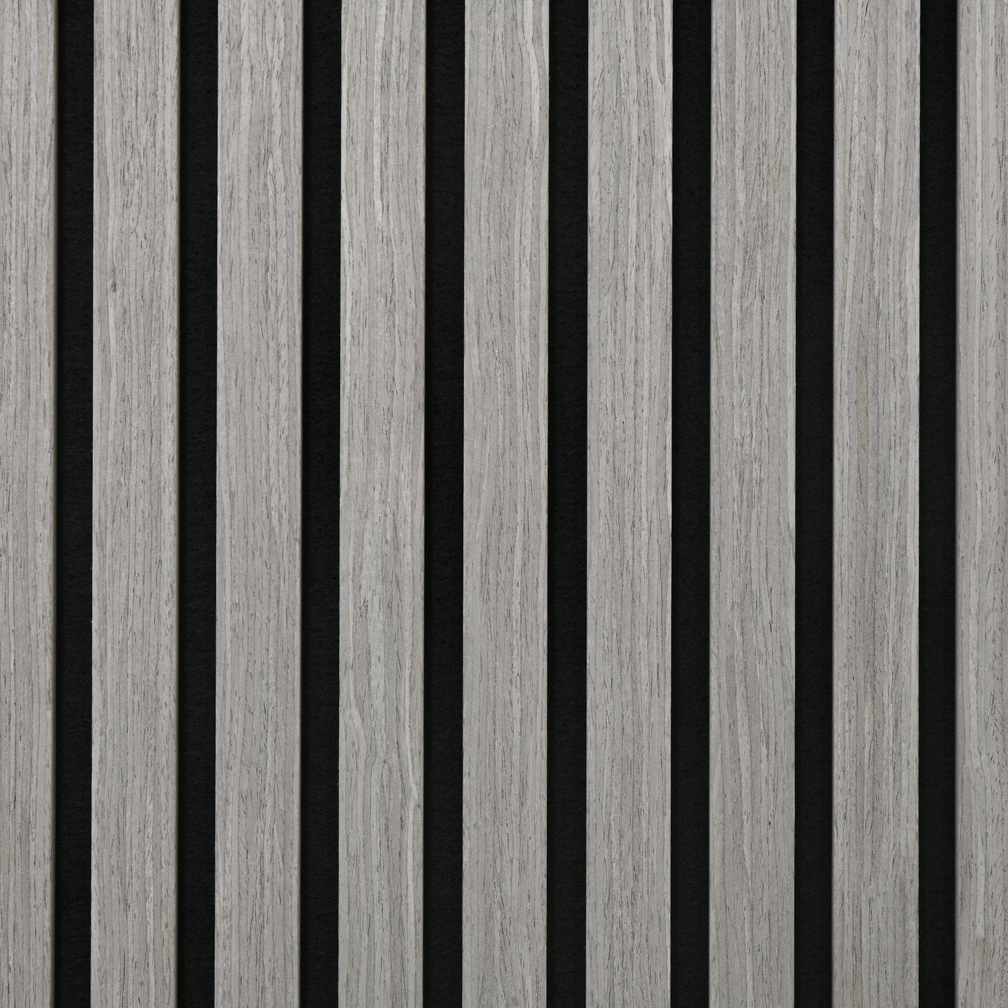 4-Pack Gray Wood Slat Acoustic Wall Panels (24"x24")