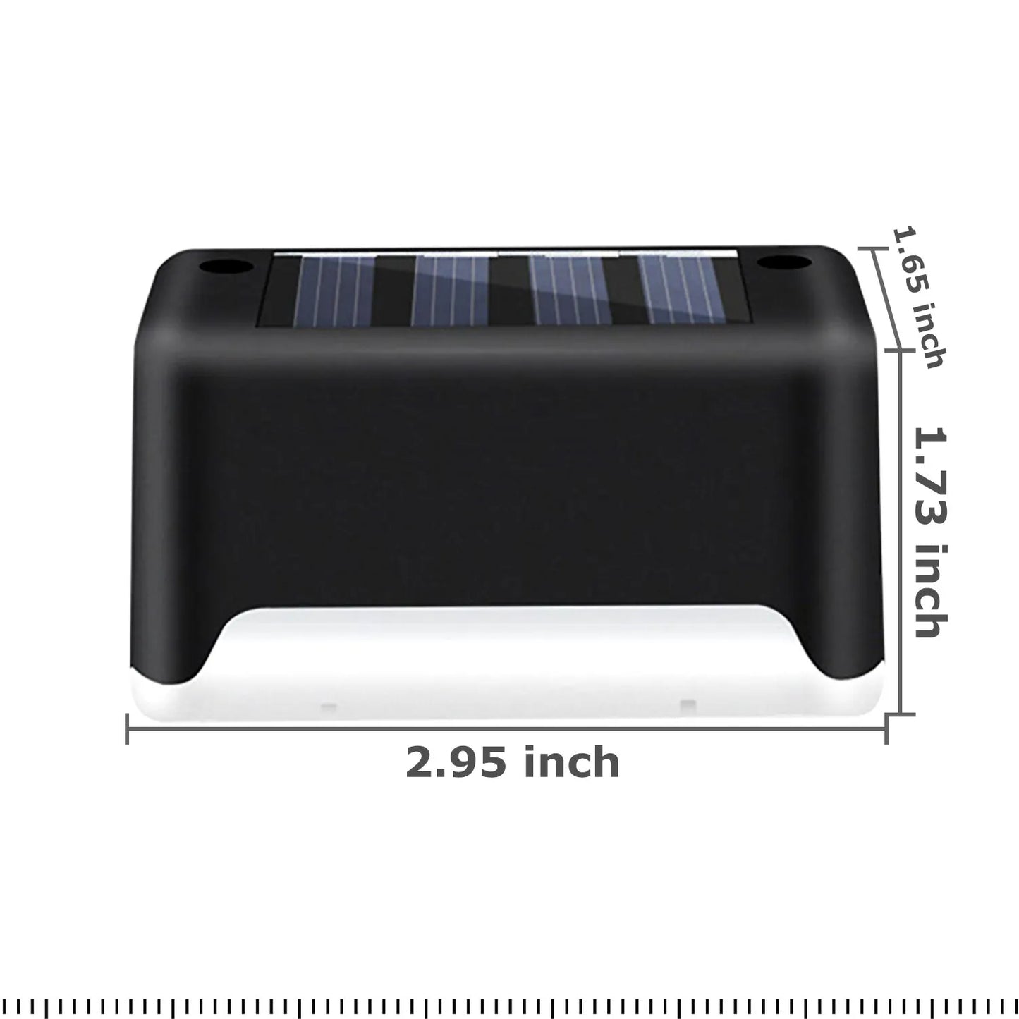 Solar Outdoor Garden & Patio Railing Lights (4-Pack)