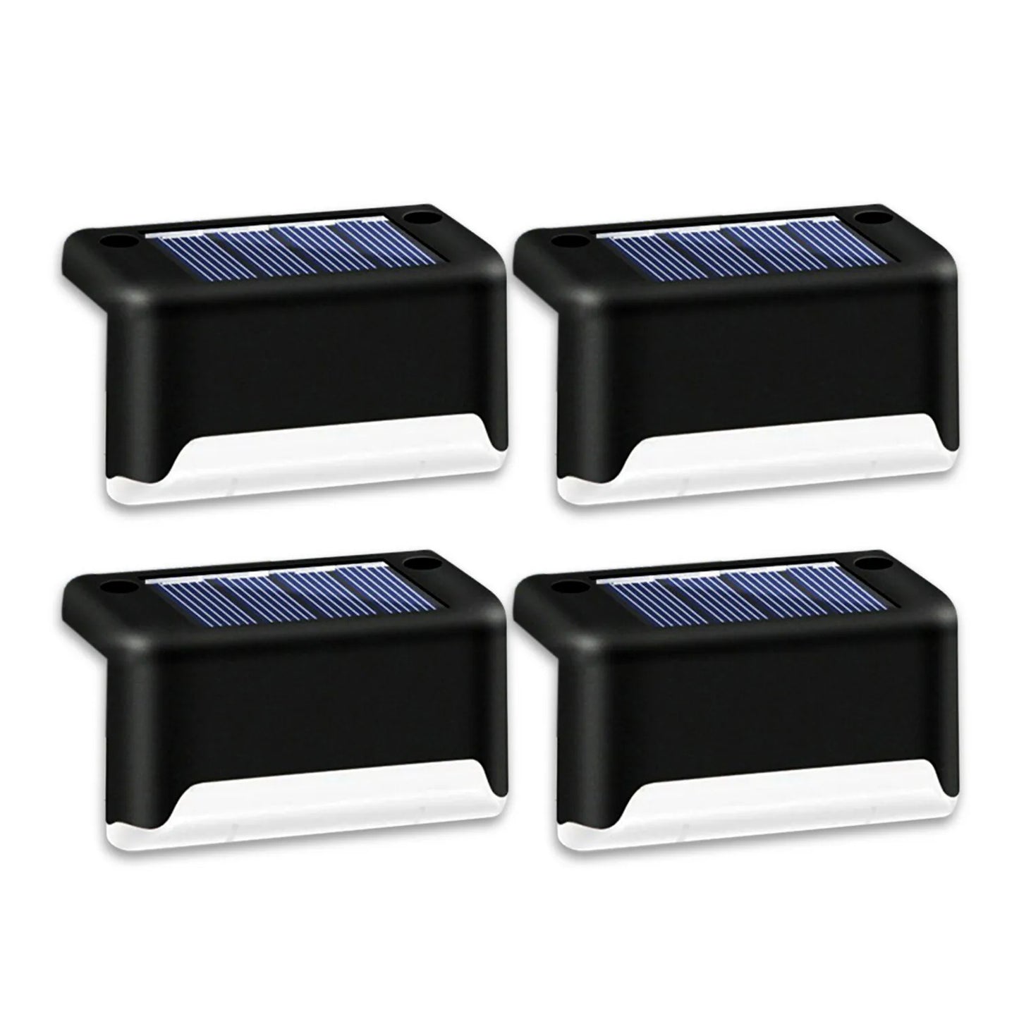 Solar Outdoor Garden & Patio Railing Lights (4-Pack)