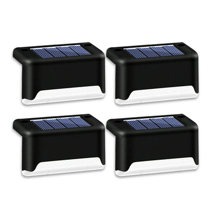 Solar Outdoor Garden & Patio Railing Lights (4-Pack)