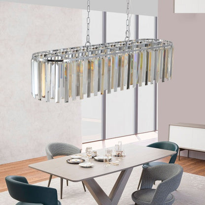 Modern Oval Crystal Chandelier, Luxury Home Decor