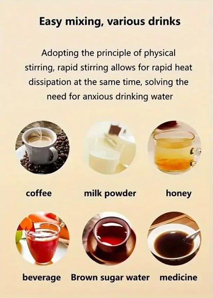 Smart Self-Stirring Coffee Mug with LED Display