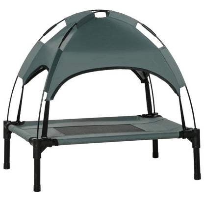 Portable Elevated Dog Bed with Sun Shade (24 Inch)