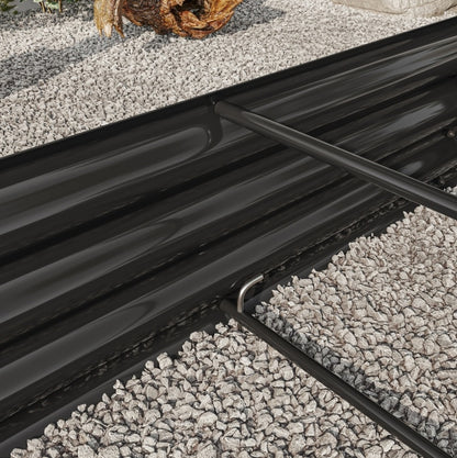 Outdoor Galvanized Metal Oval Planter Box