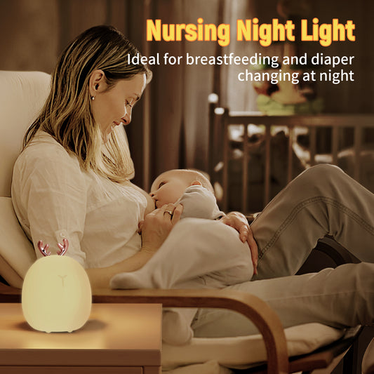 Dimmable Silicone Touch Light for Baby Feeding