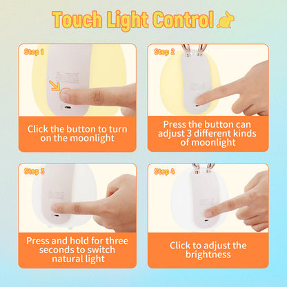 Dimmable Silicone Touch Light for Baby Feeding
