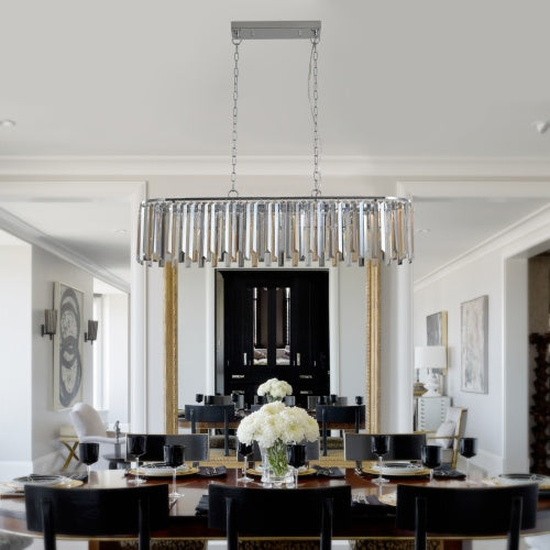 Modern Oval Crystal Chandelier, Luxury Home Decor
