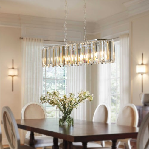 Modern Oval Crystal Chandelier, Luxury Home Decor