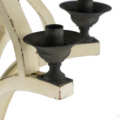 Rustic 6-Light Wood Pendant for Kitchen & Dining Room